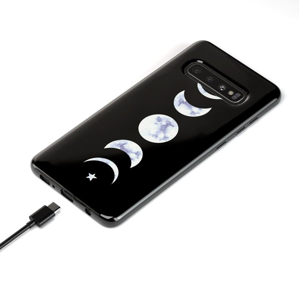 It's Just a Phase | Marble Moon Samsung Case