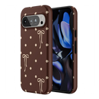 Teddy Bows | Brown Polka Dot Case