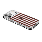 Sunday in Brooklyn | Burgundy Stripes Case