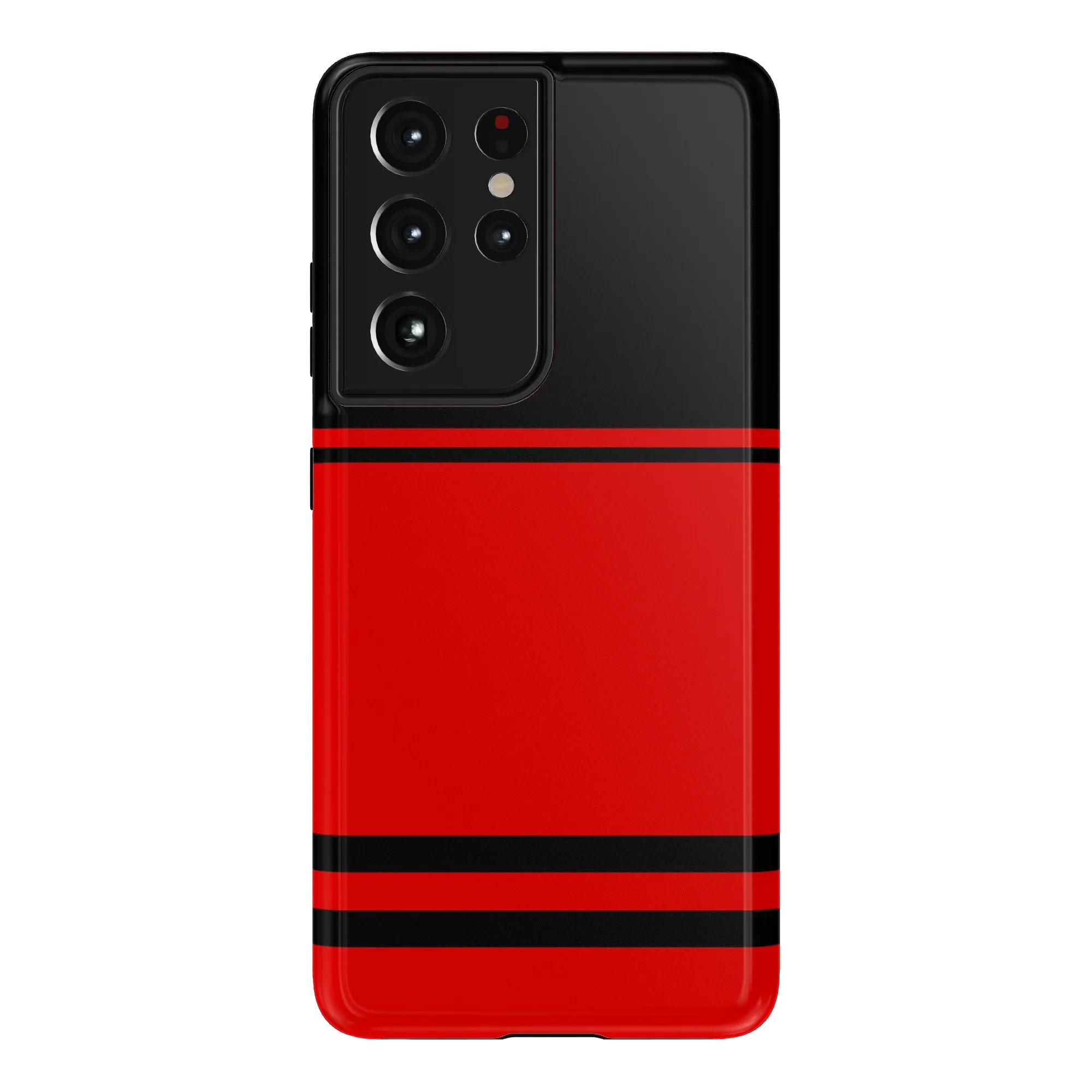 Storm Warning | Black & Red Stripes Case