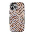 Untamed | Brown & Blue Zebra Case