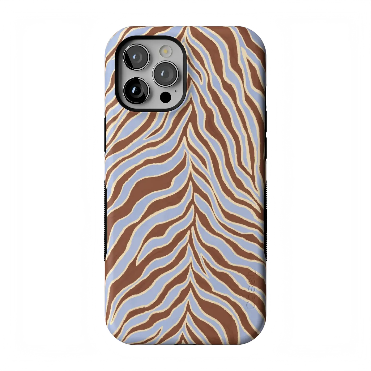 Untamed | Brown & Blue Zebra Case