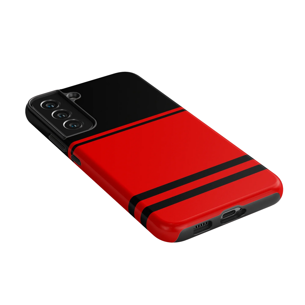 Storm Warning | Black & Red Stripes Case
