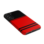 Storm Warning | Black & Red Stripes Case