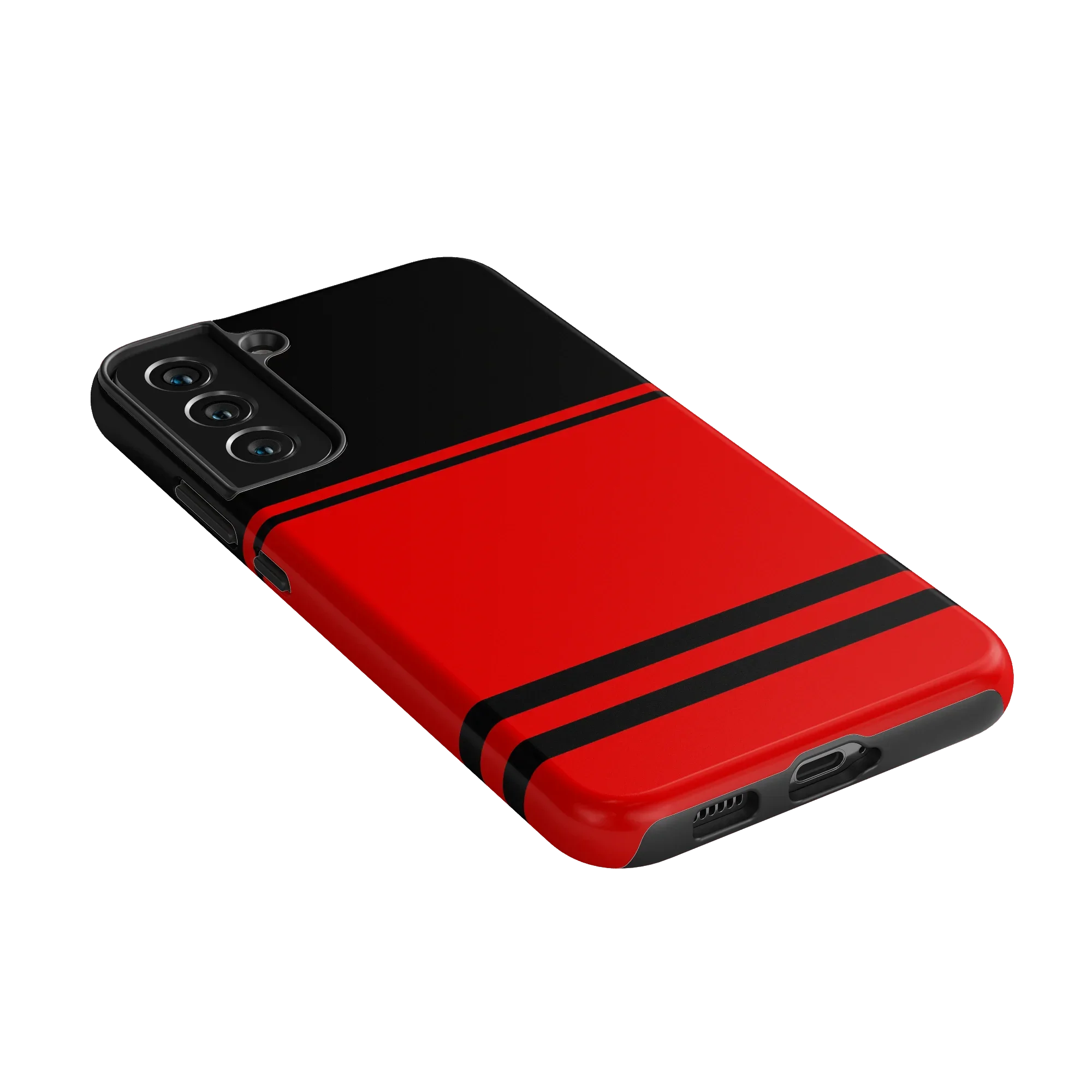 Storm Warning | Black & Red Stripes Case