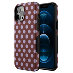 Spotted in SoHo | Burgundy Polka Dot Case
