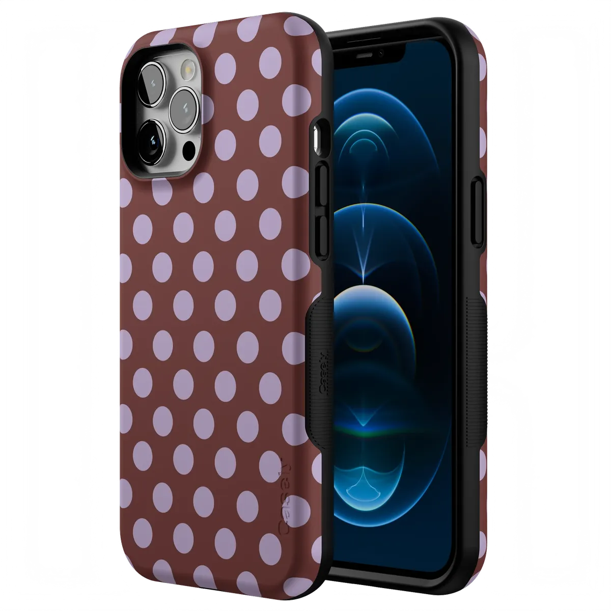 Spotted in SoHo | Burgundy Polka Dot Case