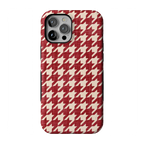 Scarlet Stitch | Red Houndstooth Case