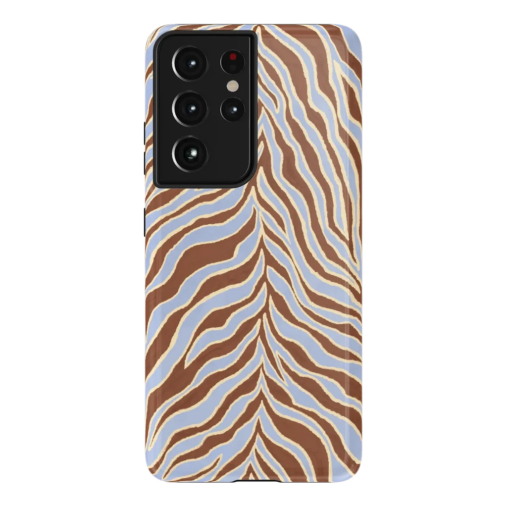 Untamed | Brown & Blue Zebra Case