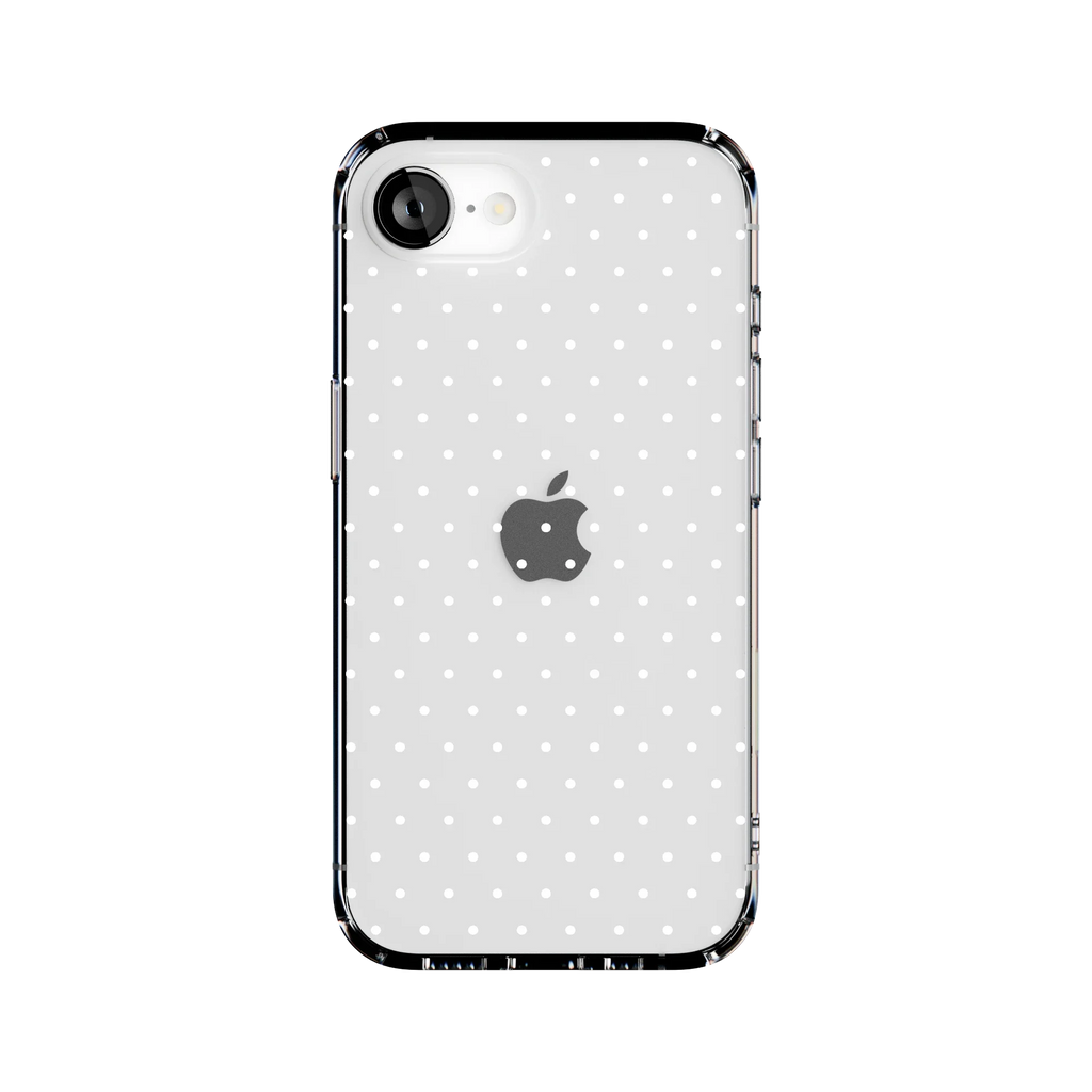 On the Dot | White Polka Dot Case