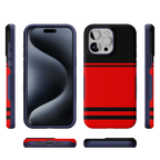 Storm Warning | Black & Red Stripes Case