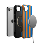 Go New York | Blue & Orange Stripes Case