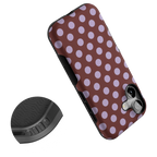 Spotted in SoHo | Burgundy Polka Dot Case