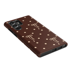 Teddy Bows | Brown Polka Dot Case
