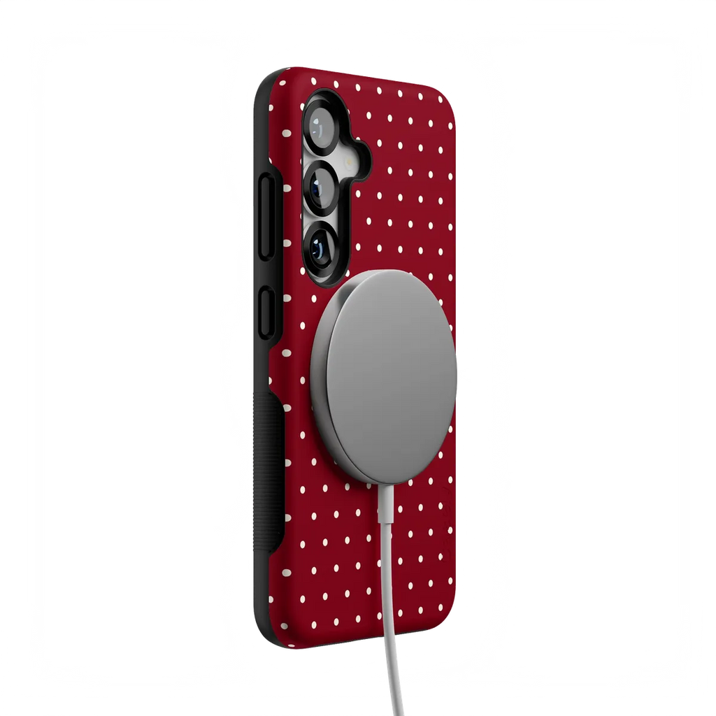 On the Dot | Maroon Polka Dot Case