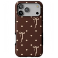 Teddy Bows | Brown Polka Dot Case