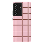 Uptown Gridlock | Pink Checkerboard Case