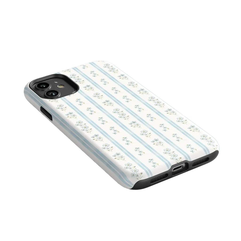 Cottage Stripe | Blue Floral Case