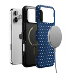 On the Dot | Navy Polka Dot Case