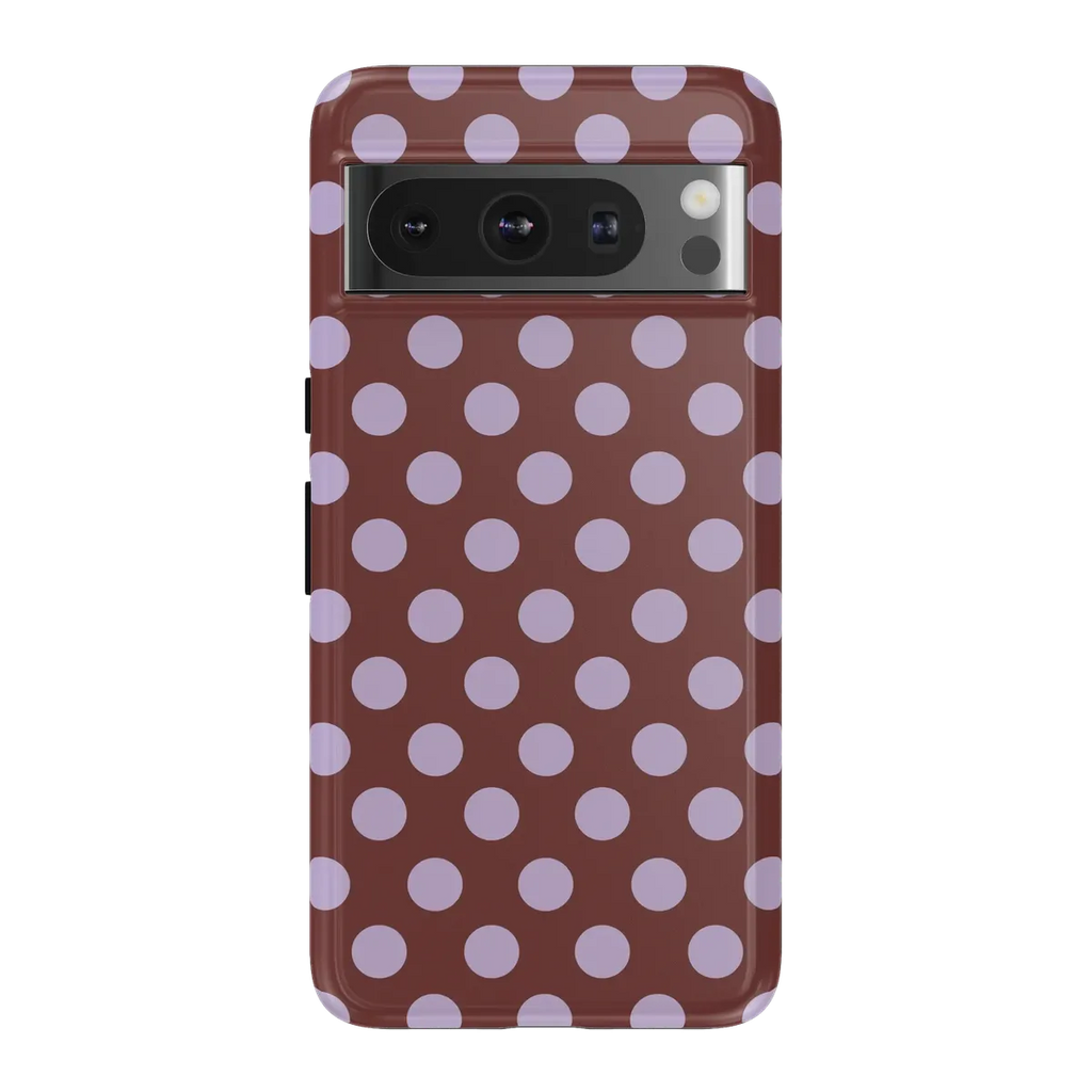 Spotted in SoHo | Burgundy Polka Dot Case