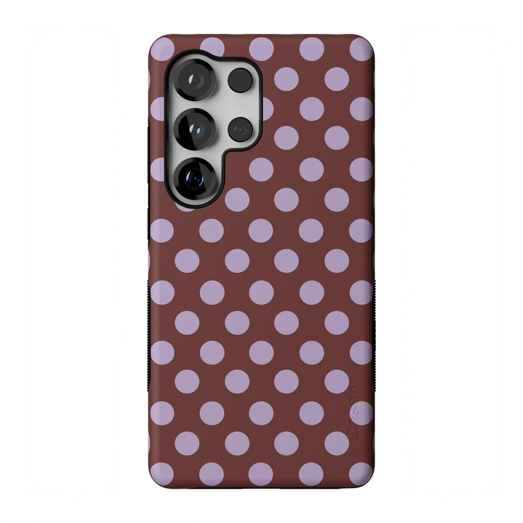 Spotted in SoHo | Burgundy Polka Dot Case