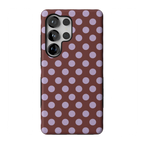 Spotted in SoHo | Burgundy Polka Dot Case