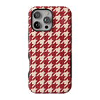 Scarlet Stitch | Red Houndstooth Case