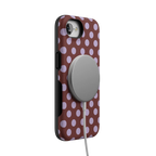 Spotted in SoHo | Burgundy Polka Dot Case