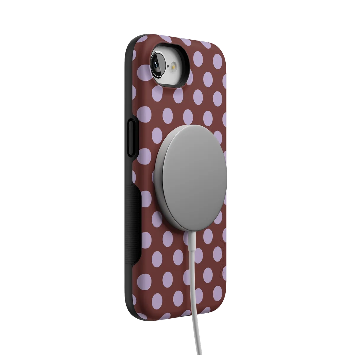 Spotted in SoHo | Burgundy Polka Dot Case