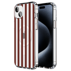 Sunday in Brooklyn | Burgundy Stripes Case