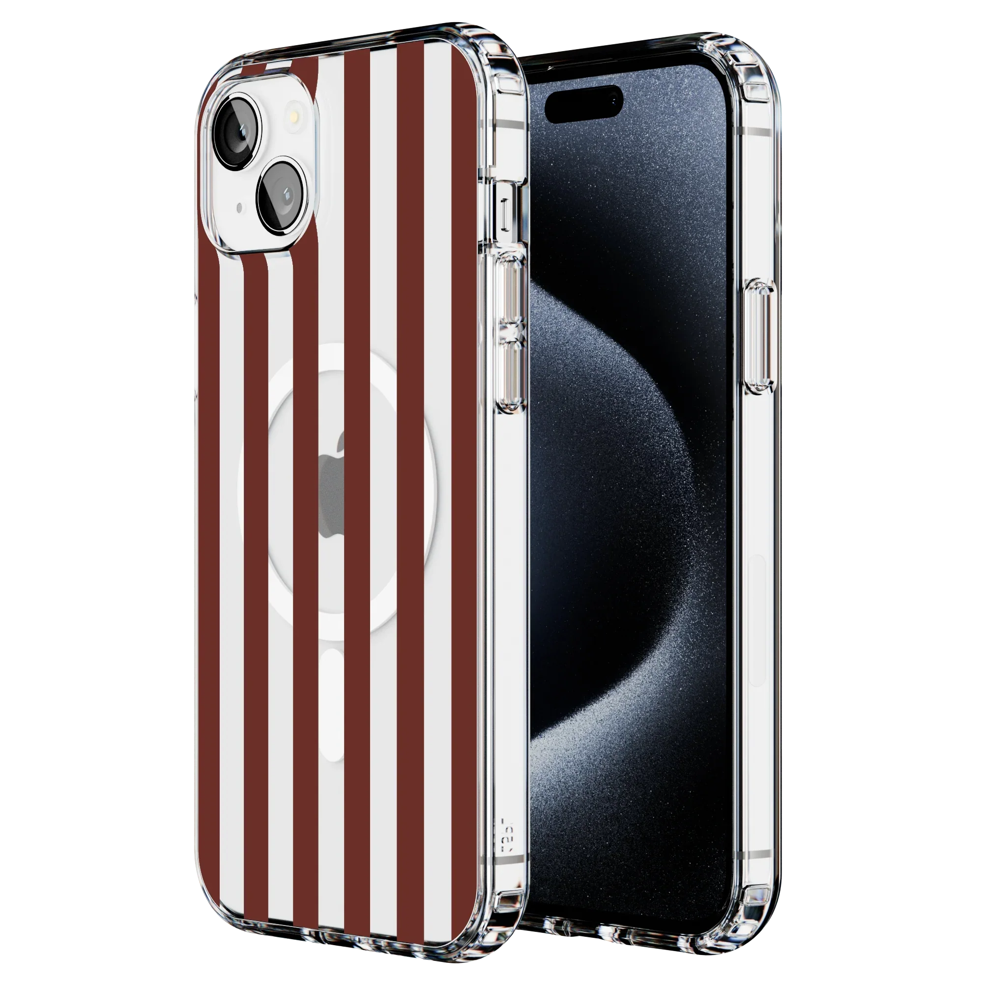 Sunday in Brooklyn | Burgundy Stripes Case