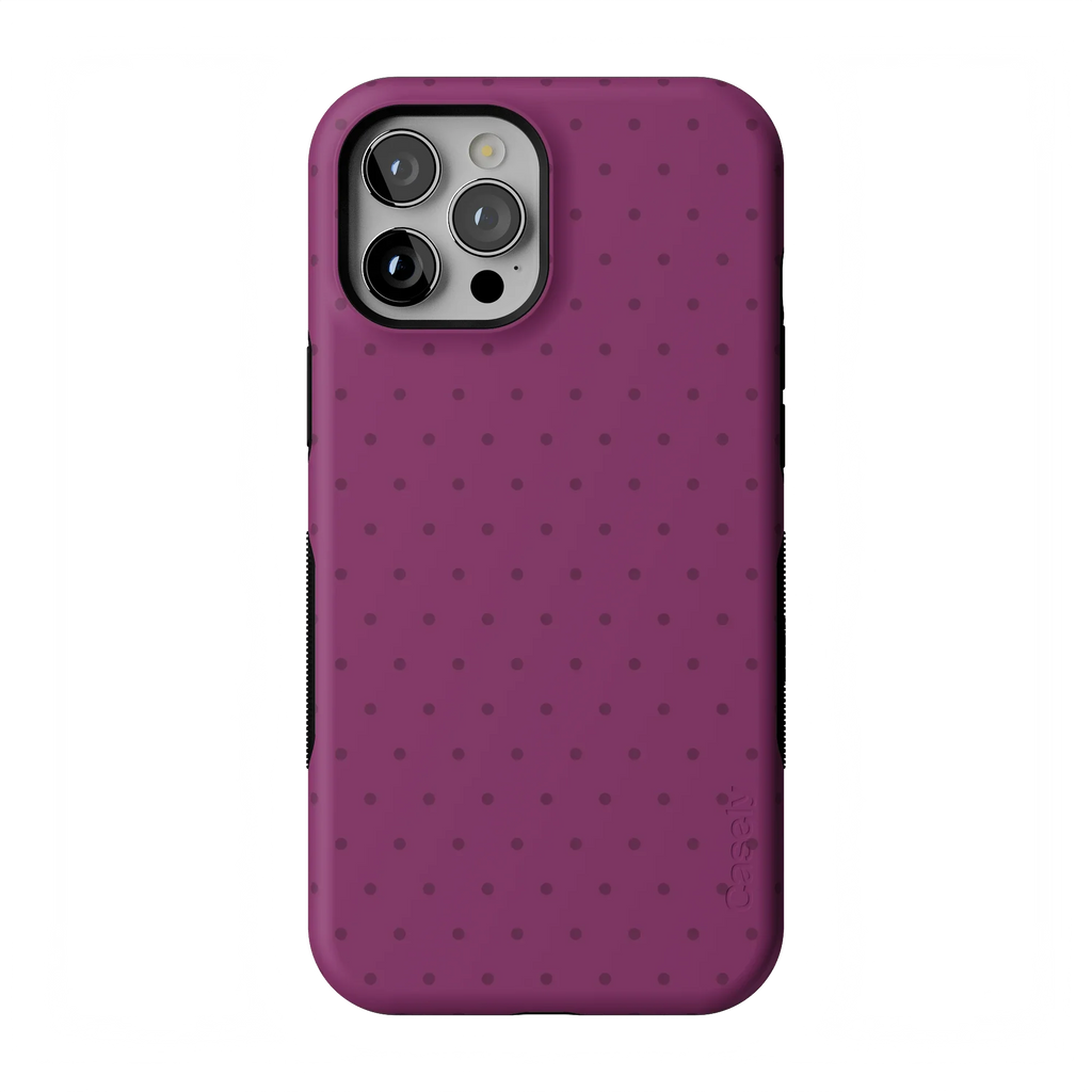On the Dot | Plum Polka Dot Case