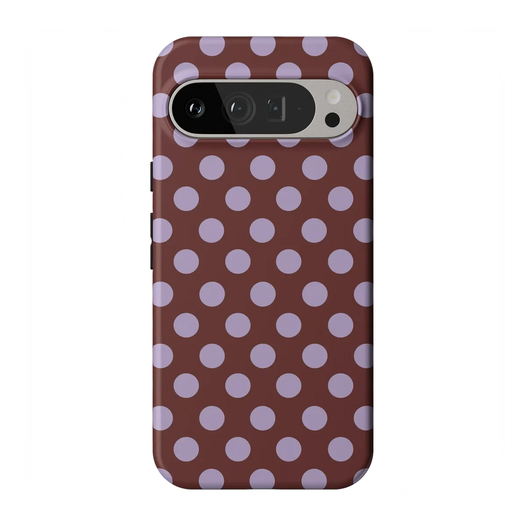 Spotted in SoHo | Burgundy Polka Dot Case
