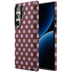 Spotted in SoHo | Burgundy Polka Dot Case