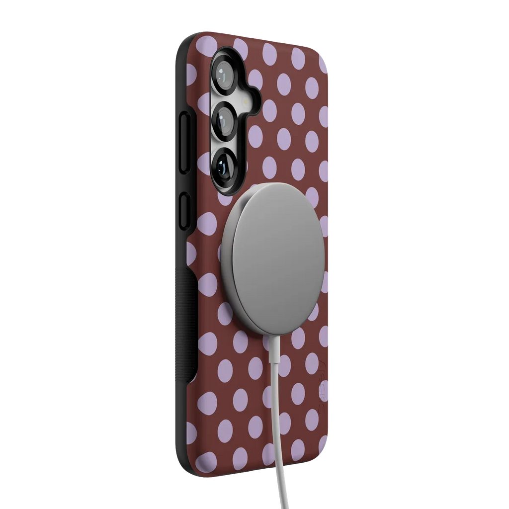 Spotted in SoHo | Burgundy Polka Dot Case