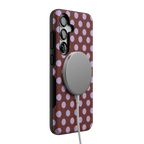 Spotted in SoHo | Burgundy Polka Dot Case