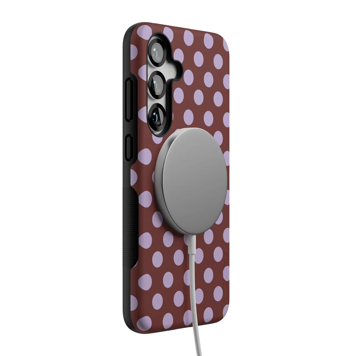 Spotted in SoHo | Burgundy Polka Dot Case