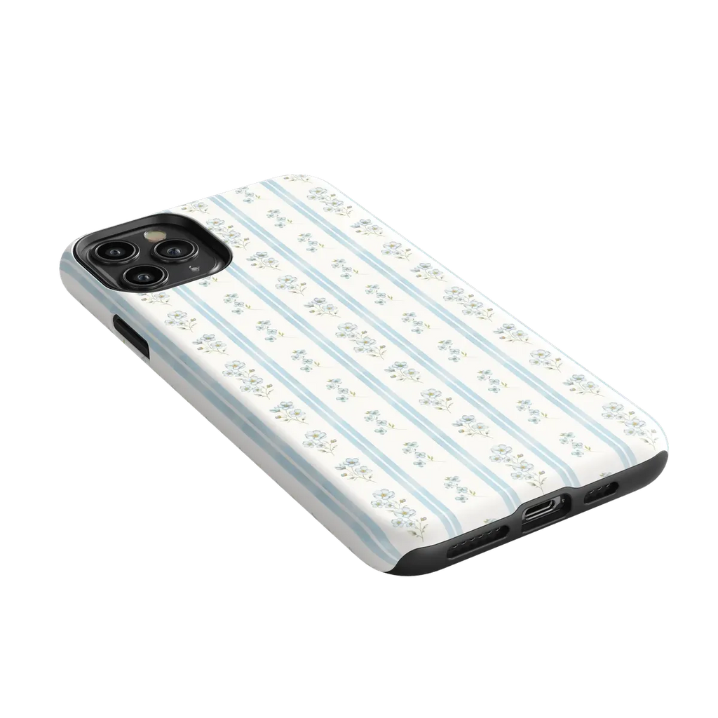 Cottage Stripe | Blue Floral Case