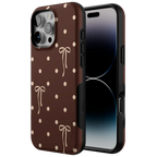 Teddy Bows | Brown Polka Dot Case
