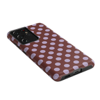 Spotted in SoHo | Burgundy Polka Dot Case
