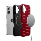 On the Dot | Maroon Polka Dot Case