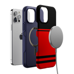 Storm Warning | Black & Red Stripes Case