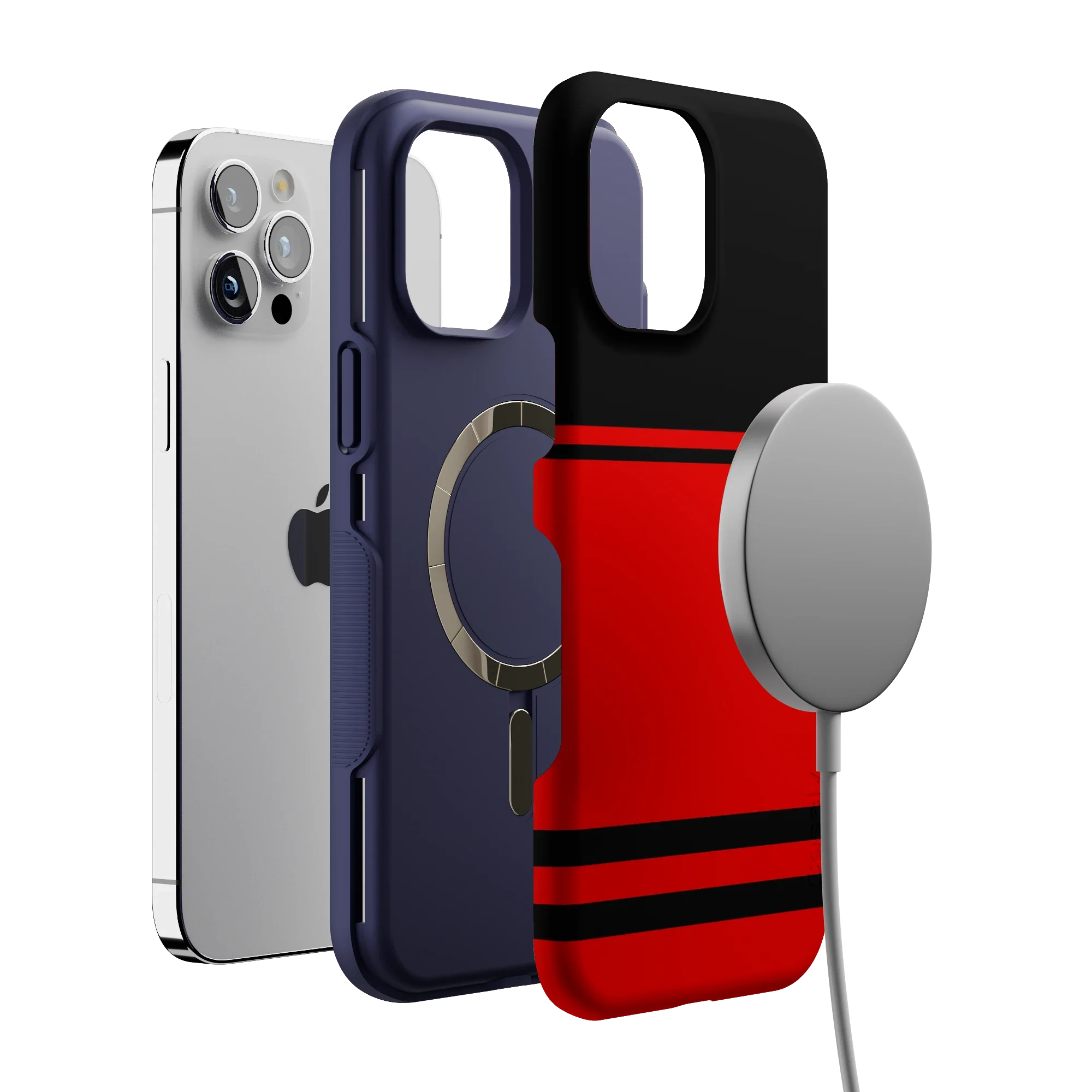 Storm Warning | Black & Red Stripes Case