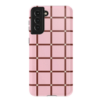 Uptown Gridlock | Pink Checkerboard Case