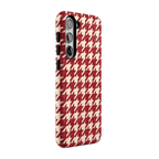 Scarlet Stitch | Red Houndstooth Case