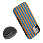 Go New York | Blue & Orange Stripes Case