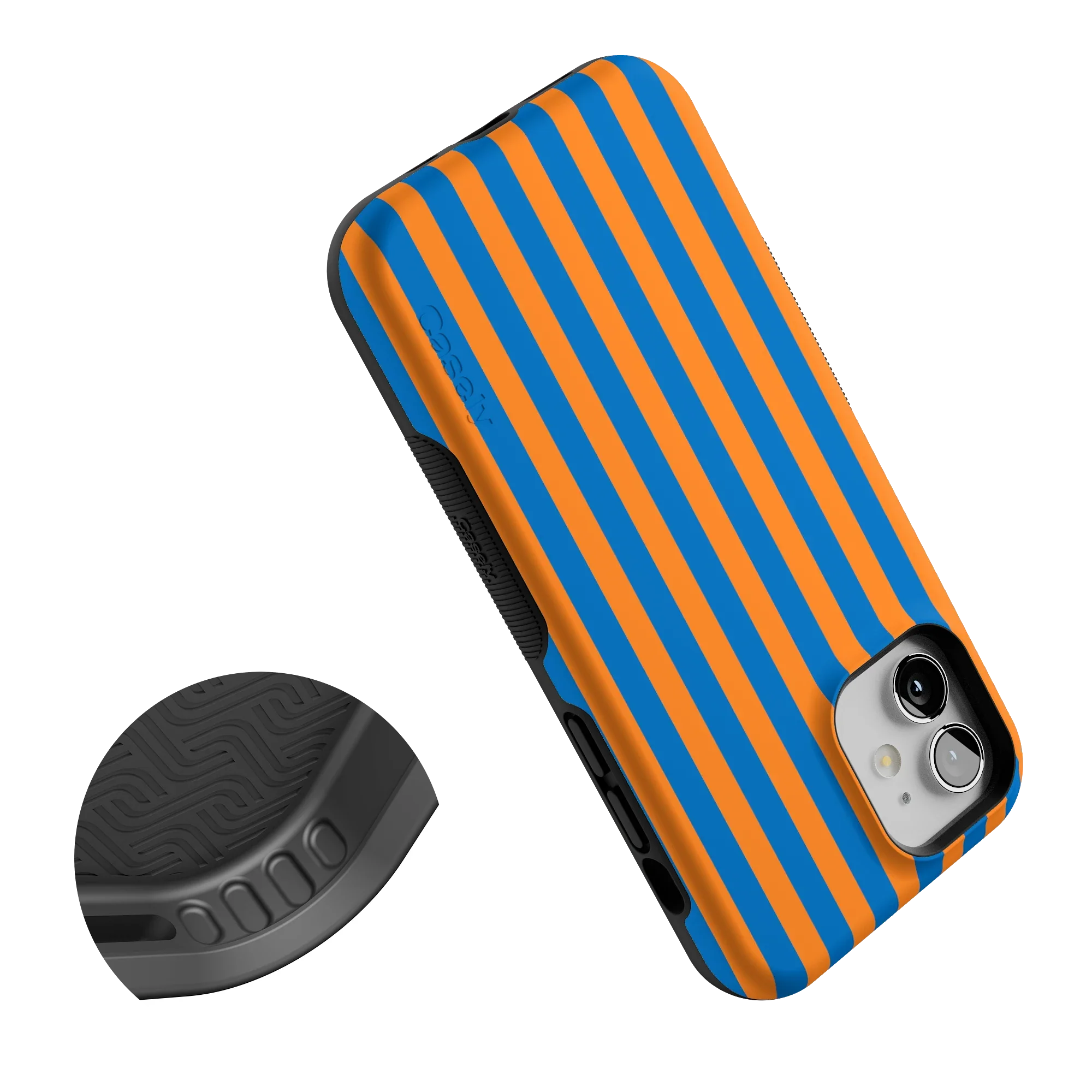 Go New York | Blue & Orange Stripes Case