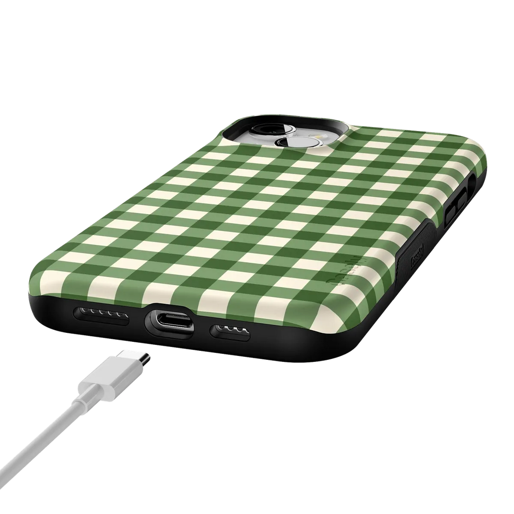 Checked Twice | Green Plaid Case