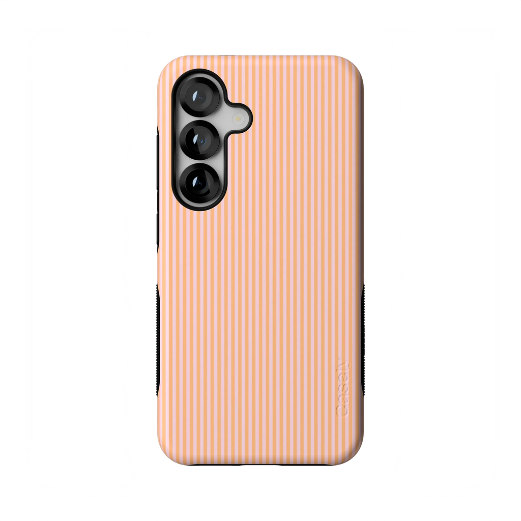 Stripes and the City | Orange & Pink Pinstripe Case