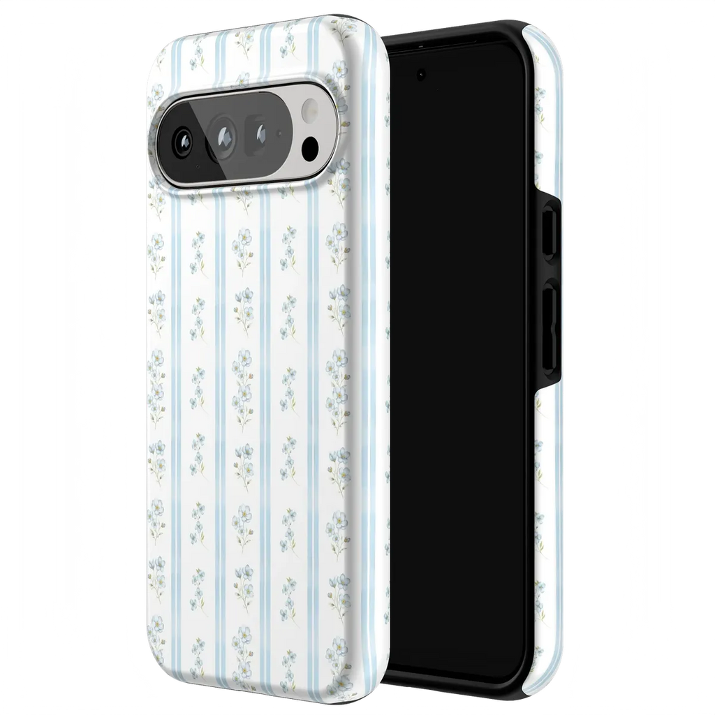 Cottage Stripe | Blue Floral Case